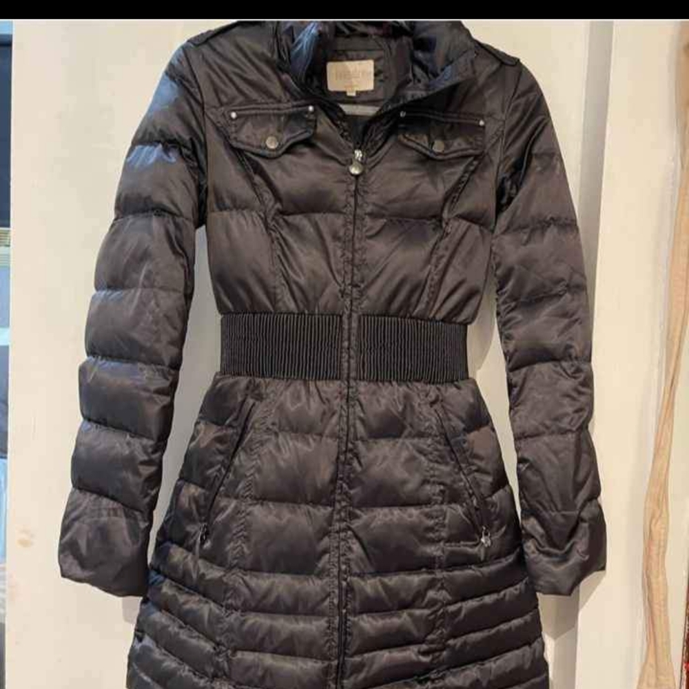 Laundry By Shelli Segal Black Puffer Coat